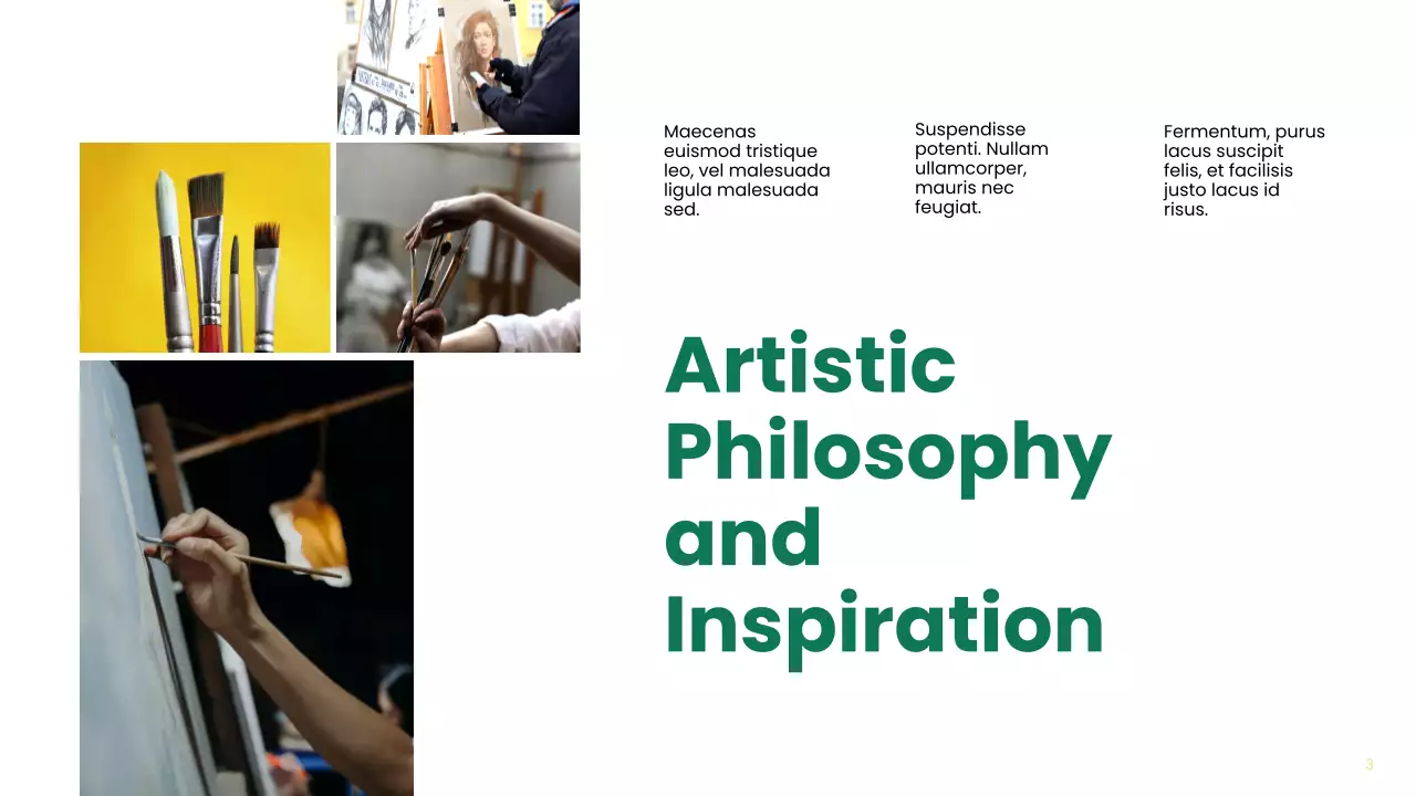 Green Minimal Creative Portfolio Presentation