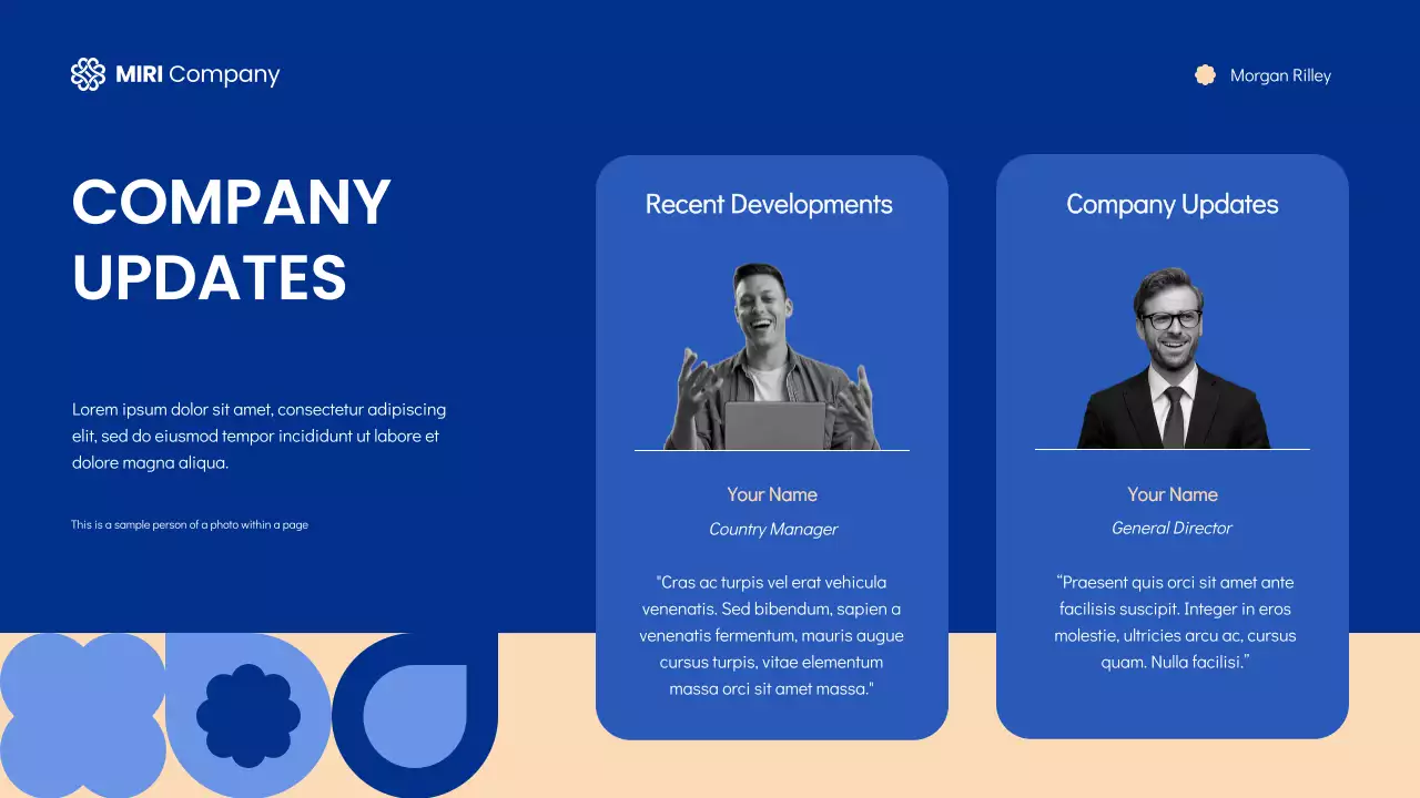 Blue Modern Town Hall Meeting Presentation