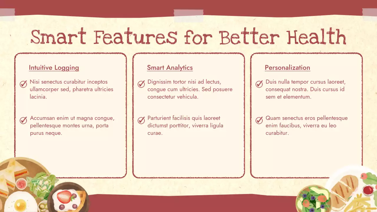 Red Rustic Nutrition Guide Presentation
