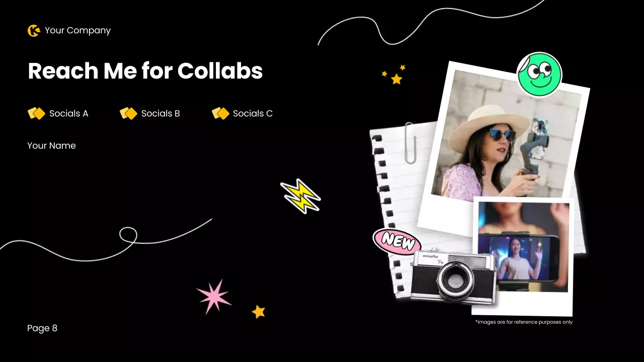 블랙 모던 크리에이티브 포트폴리오 프레젠테이션