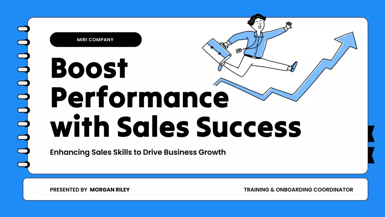 Blue Modern Sales Training Presentation