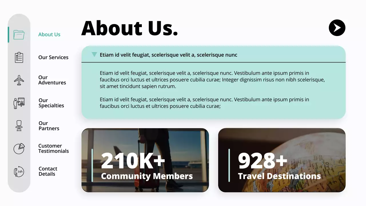 Mint Modern Travel Promotion Presentation