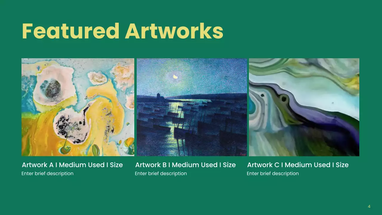 Green Minimal Creative Portfolio Presentation