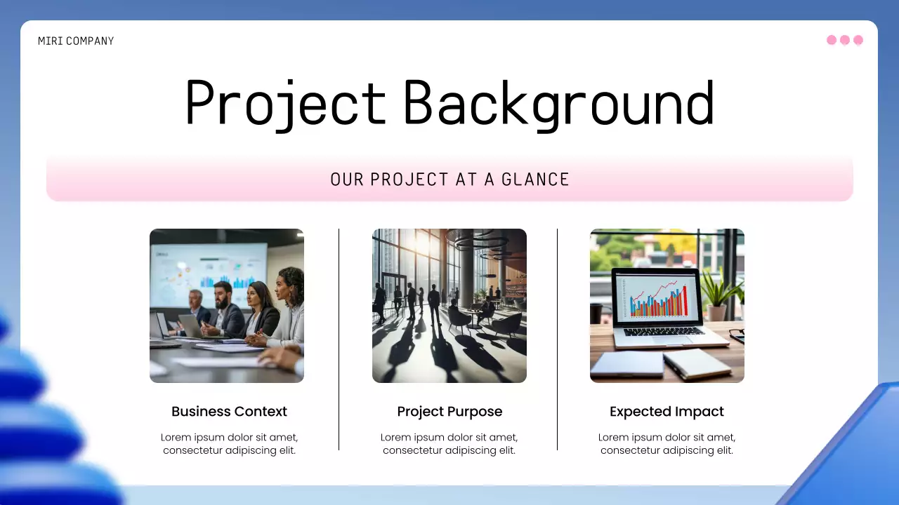 Blue Professional Project Kick-Off Meeting Presentation