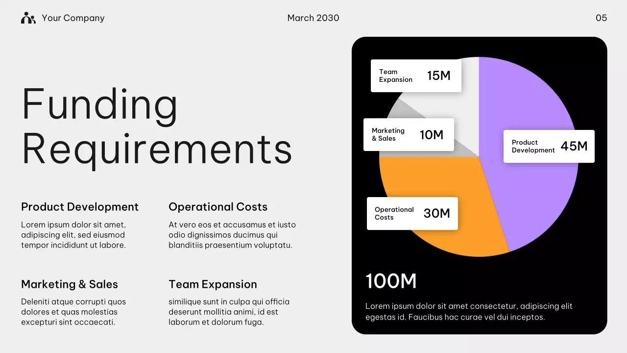 Black Modern Startup Funding Pitch Presentation