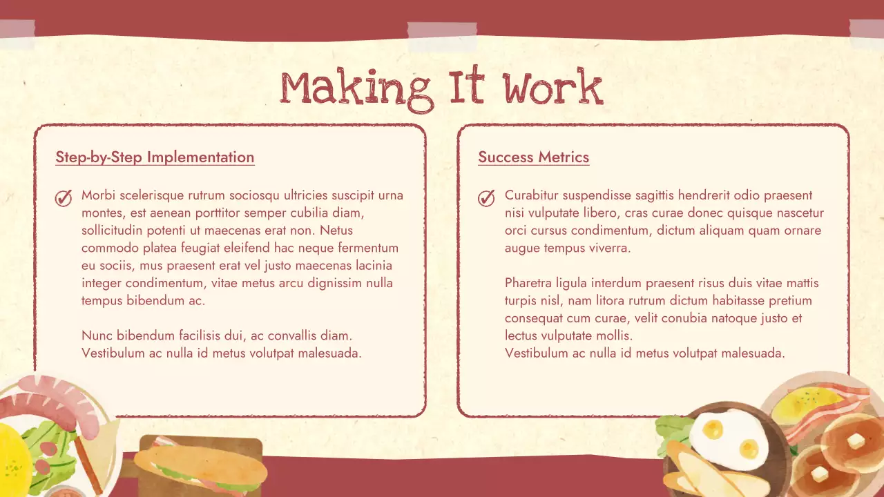 Red Rustic Nutrition Guide Presentation