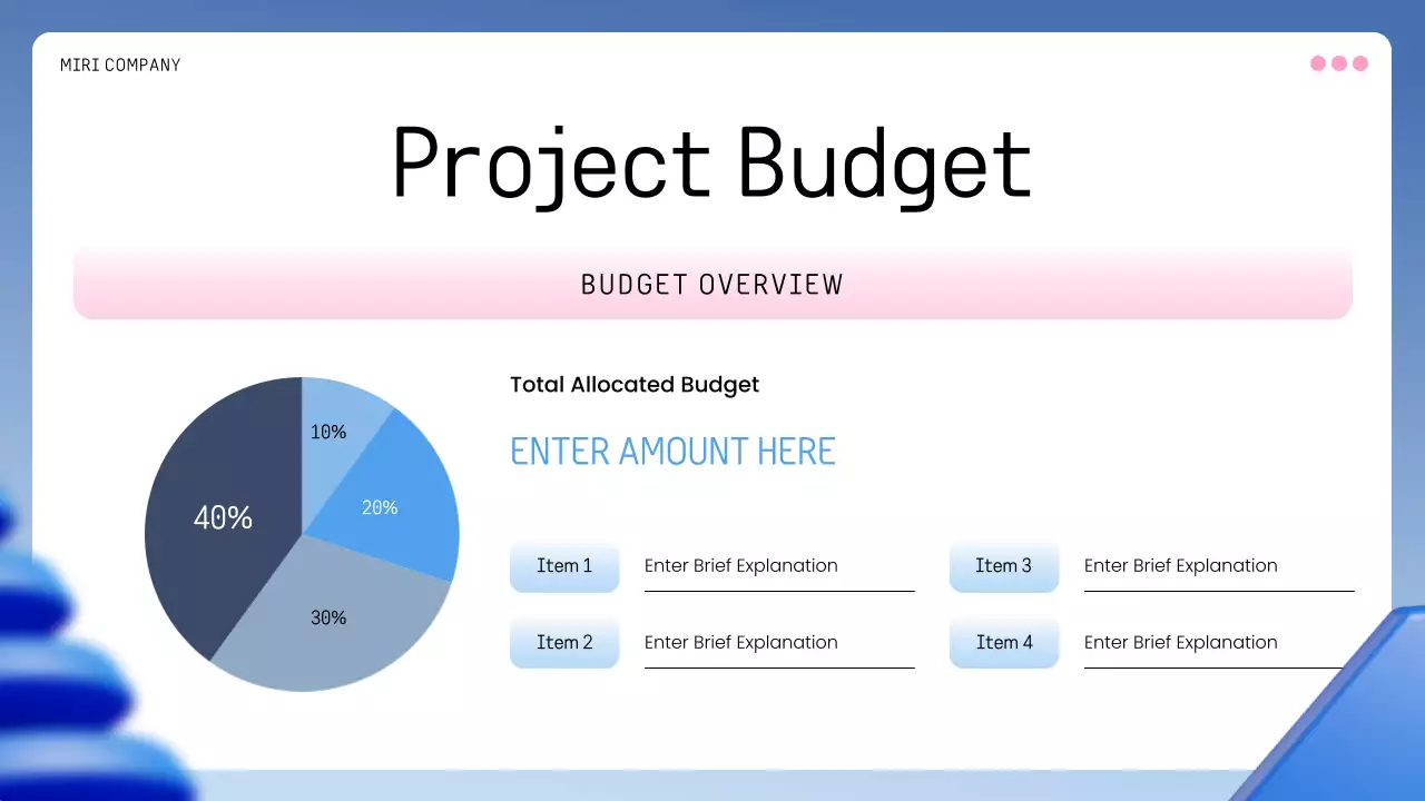 Blue Professional Project Kick-Off Meeting Presentation