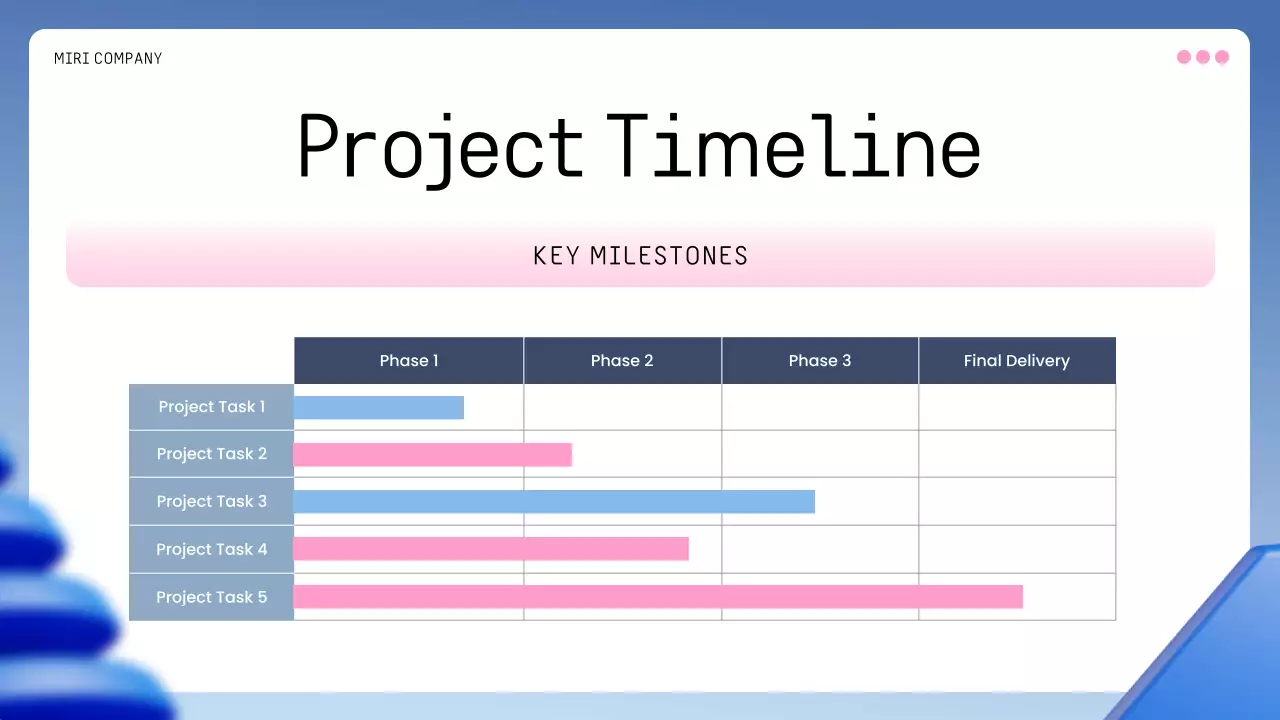 Blue Professional Project Kick-Off Meeting Presentation