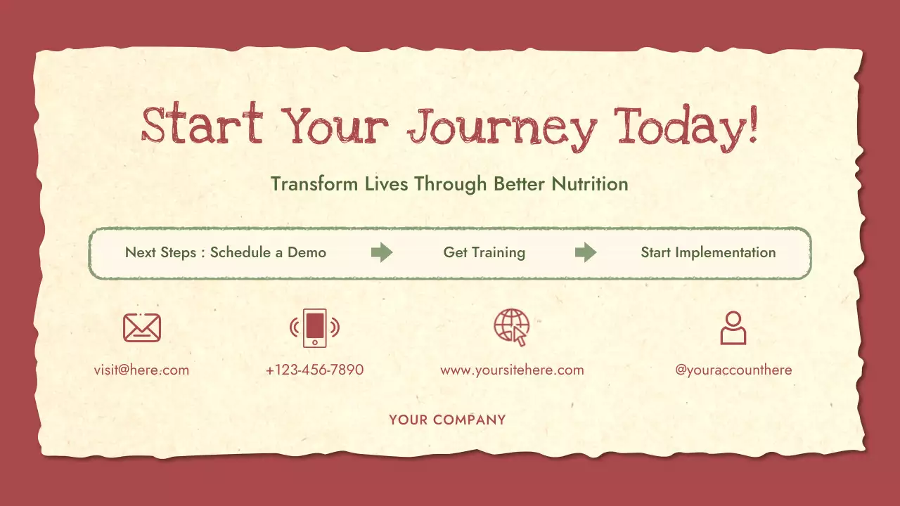 Red Rustic Nutrition Guide Presentation