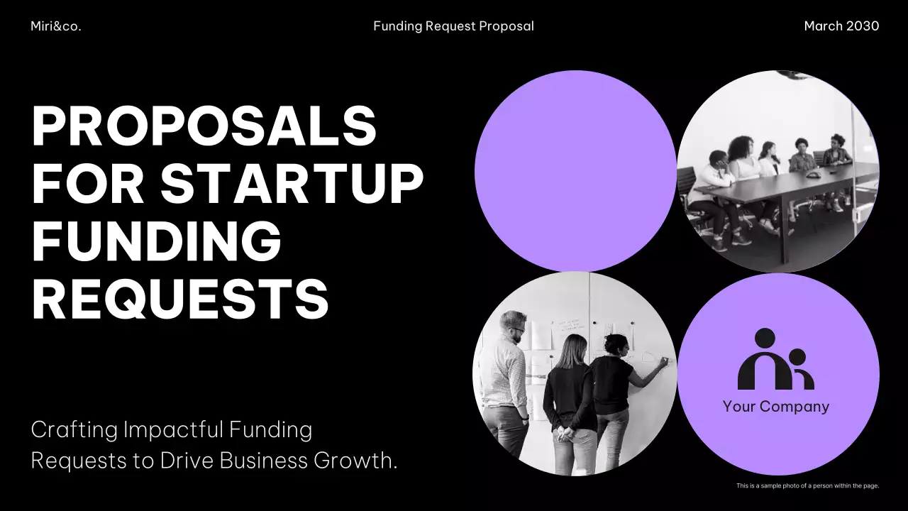 Black Modern Startup Funding Pitch Presentation