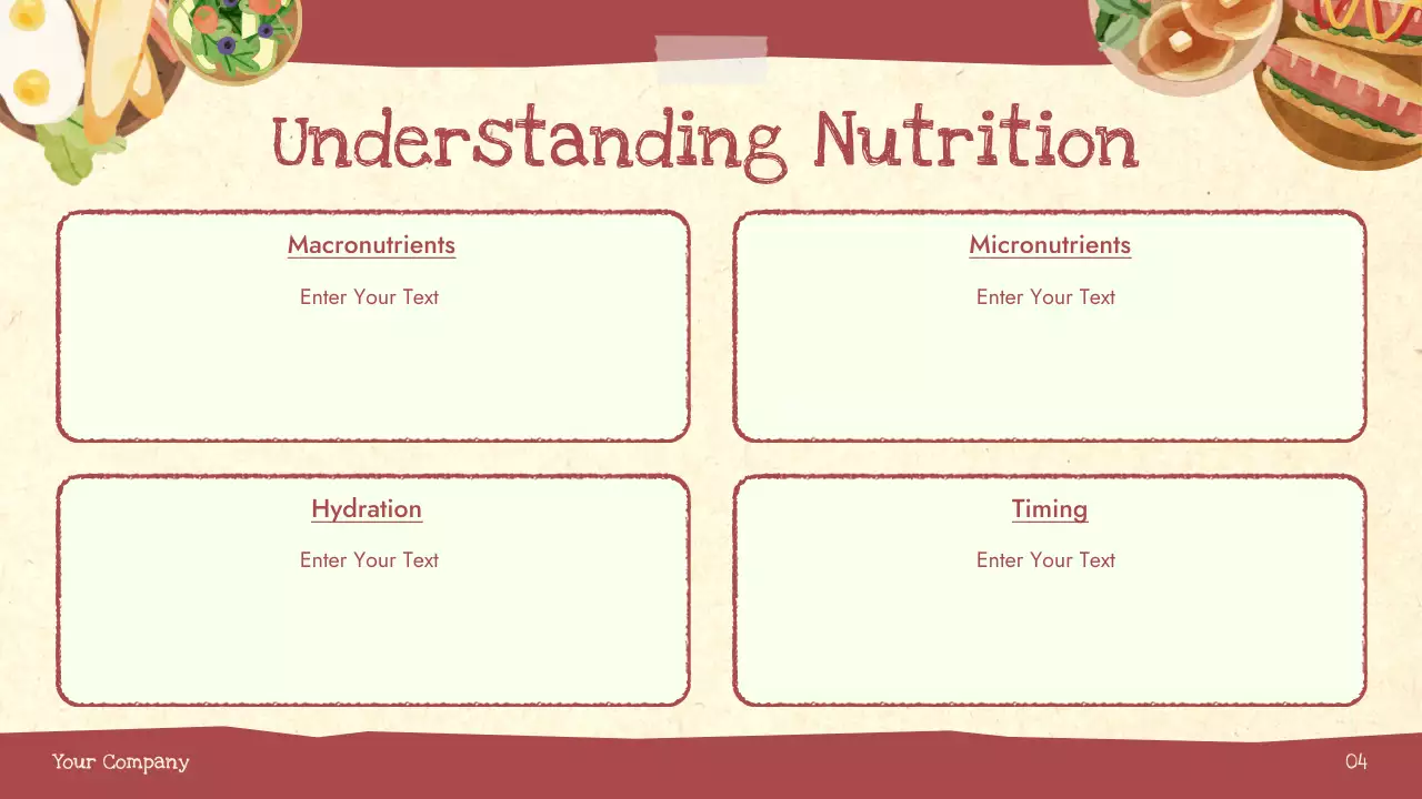 Red Rustic Nutrition Guide Presentation