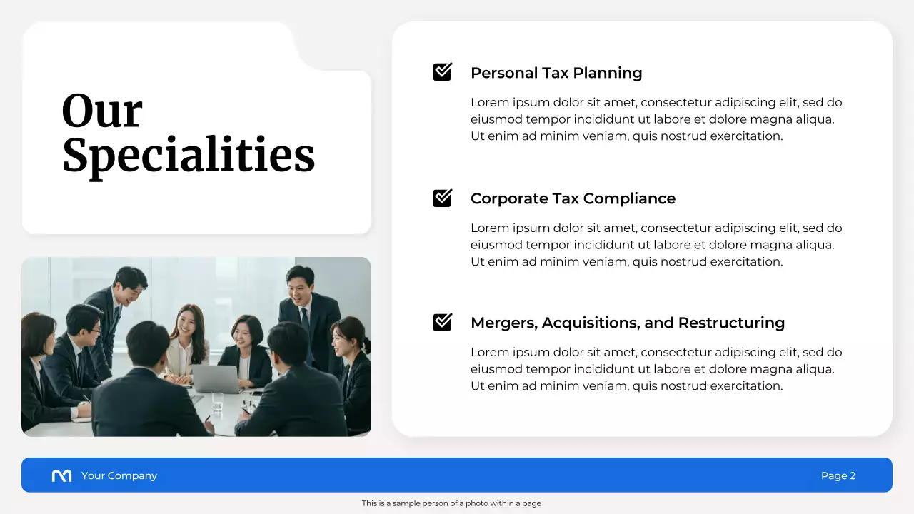 Blue Professional Tax Consulting Presentation