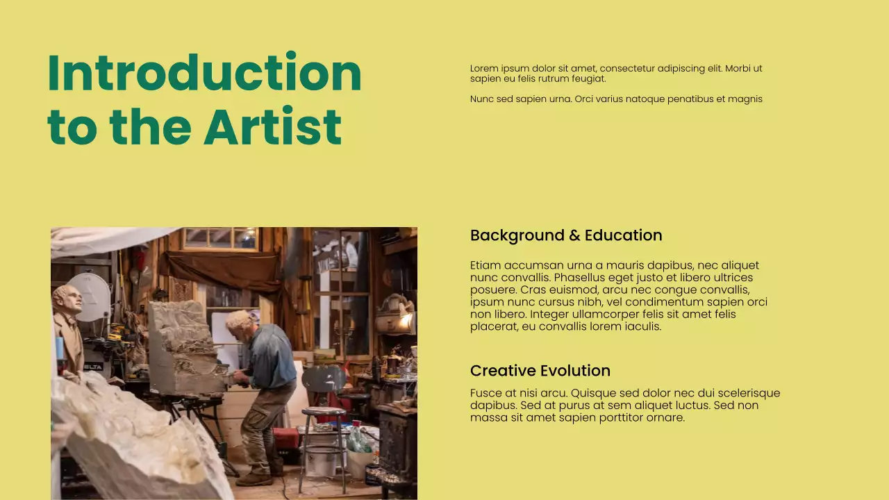 Green Minimal Creative Portfolio Presentation