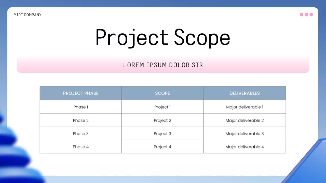 Blue Professional Project Kick-Off Meeting Presentation