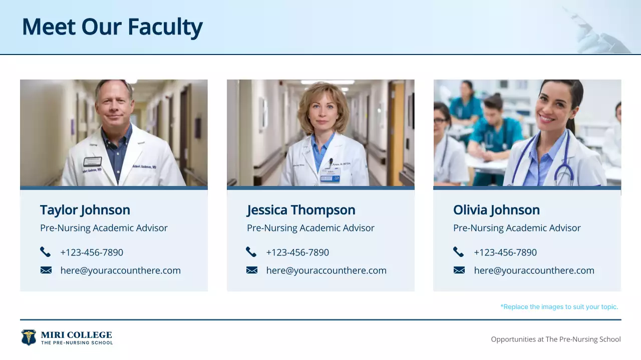 Blue Professional Nursing Guide Presentation