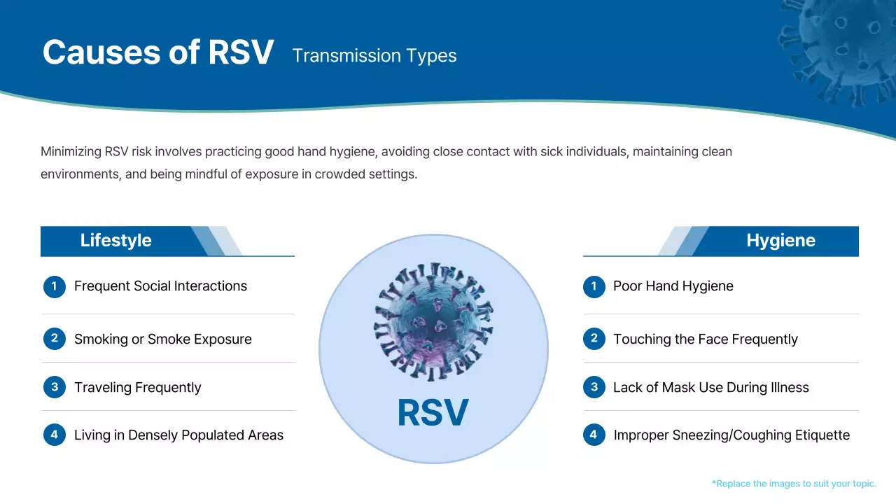 Blue Professional Respiratory Disease Guide Presentation