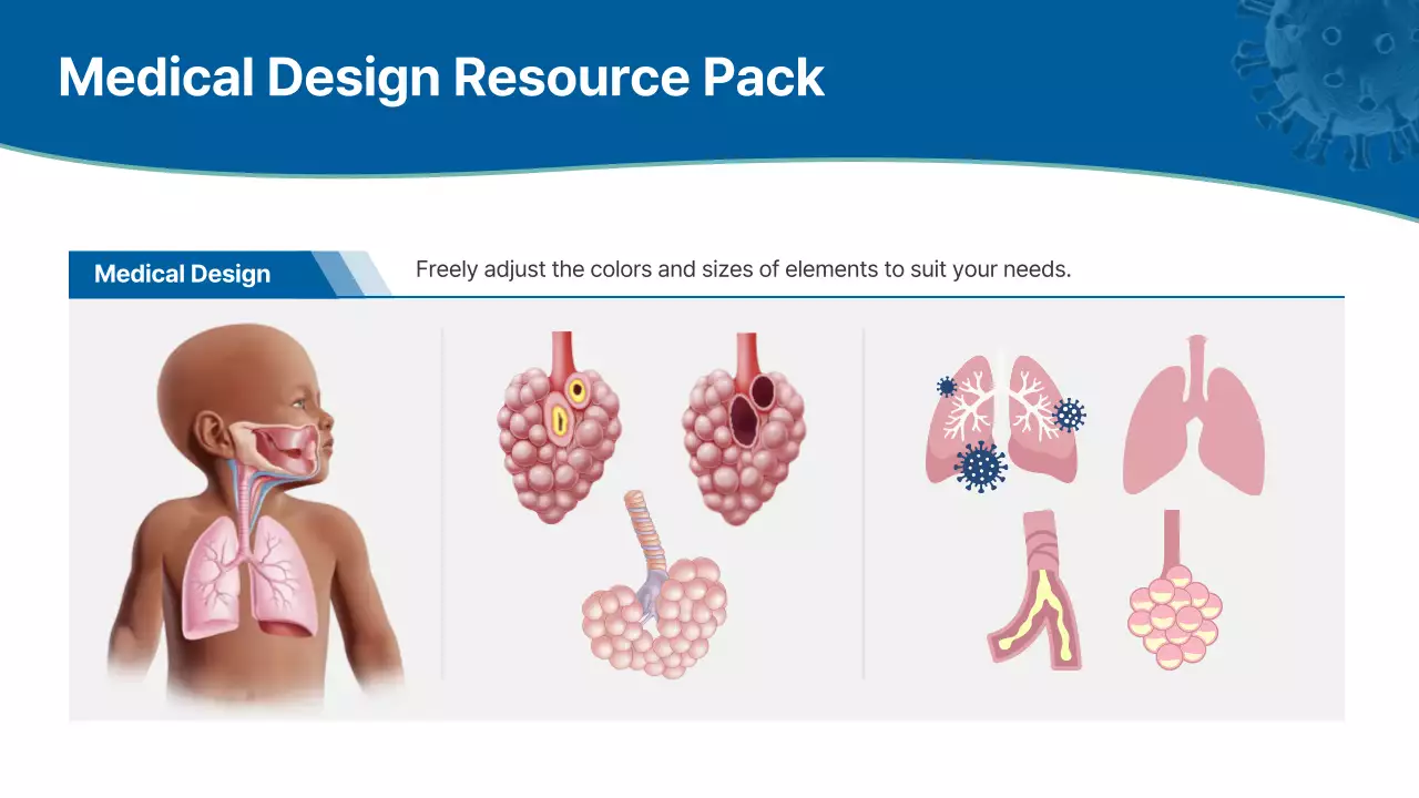 Blue Professional Respiratory Disease Guide Presentation