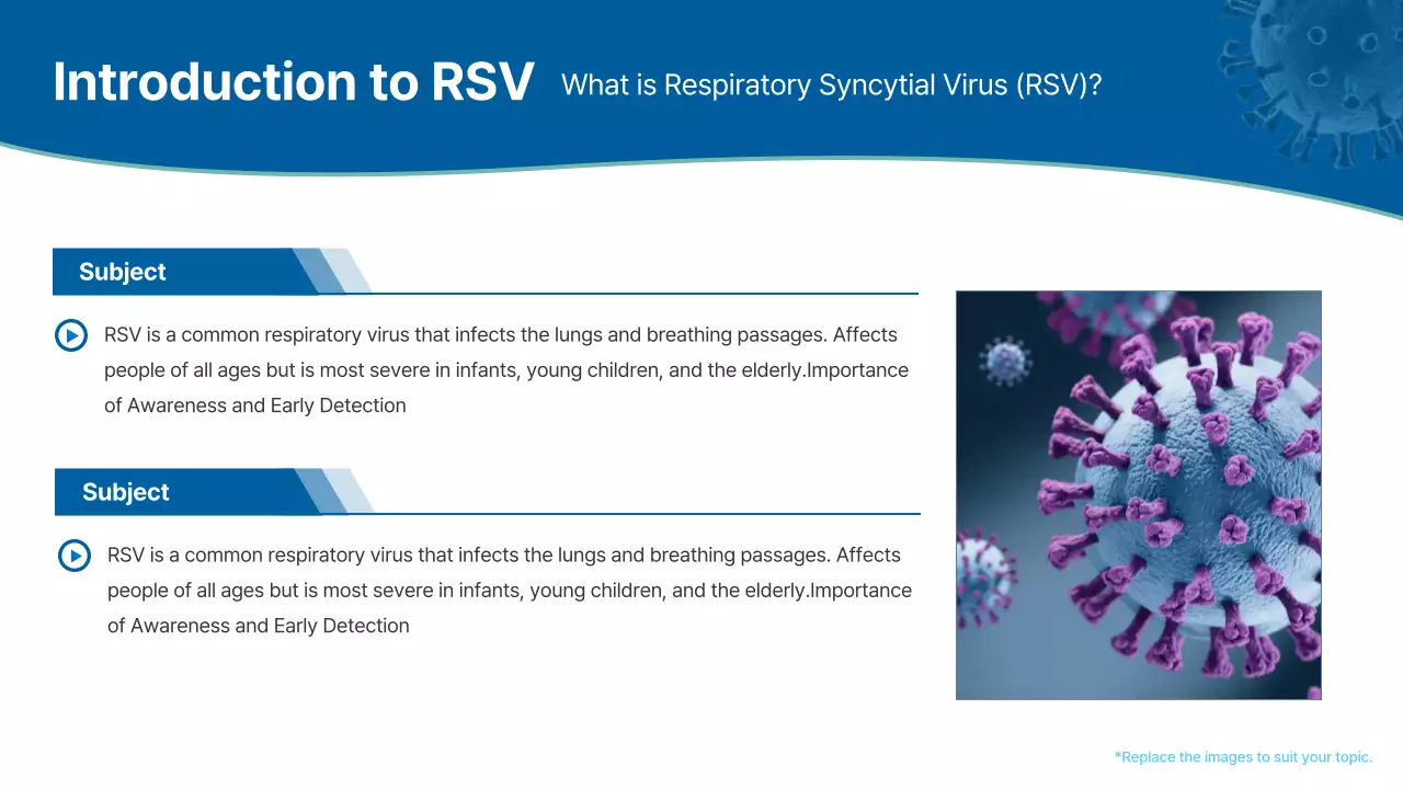 Blue Professional Respiratory Disease Guide Presentation