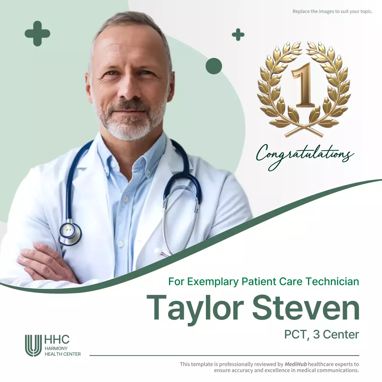 White Professional Healthcare Announcement Instagram Post