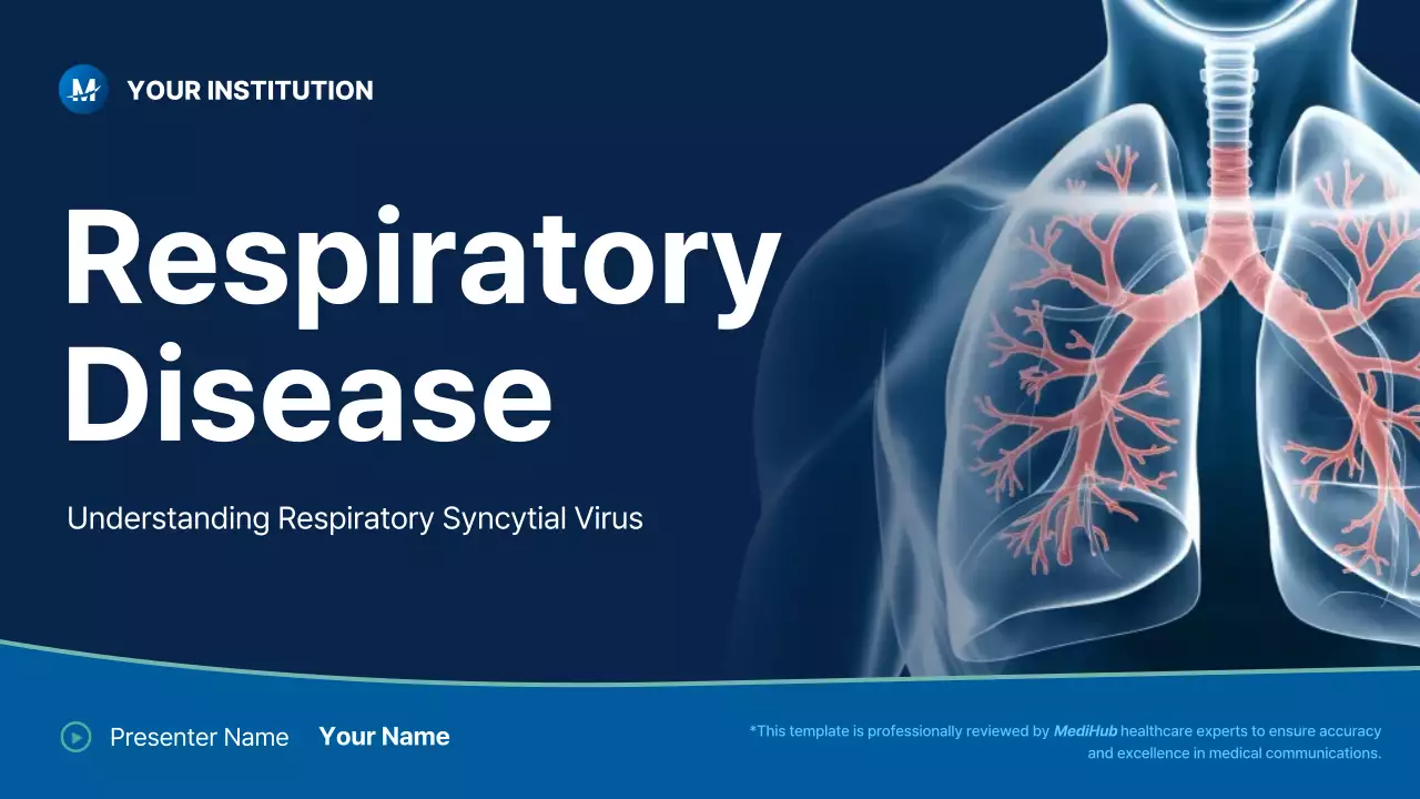 Blue Professional Respiratory Disease Guide Presentation