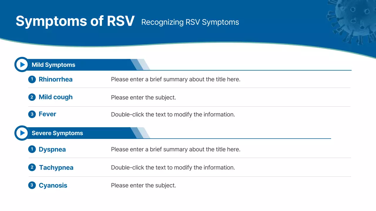 Blue Professional Respiratory Disease Guide Presentation