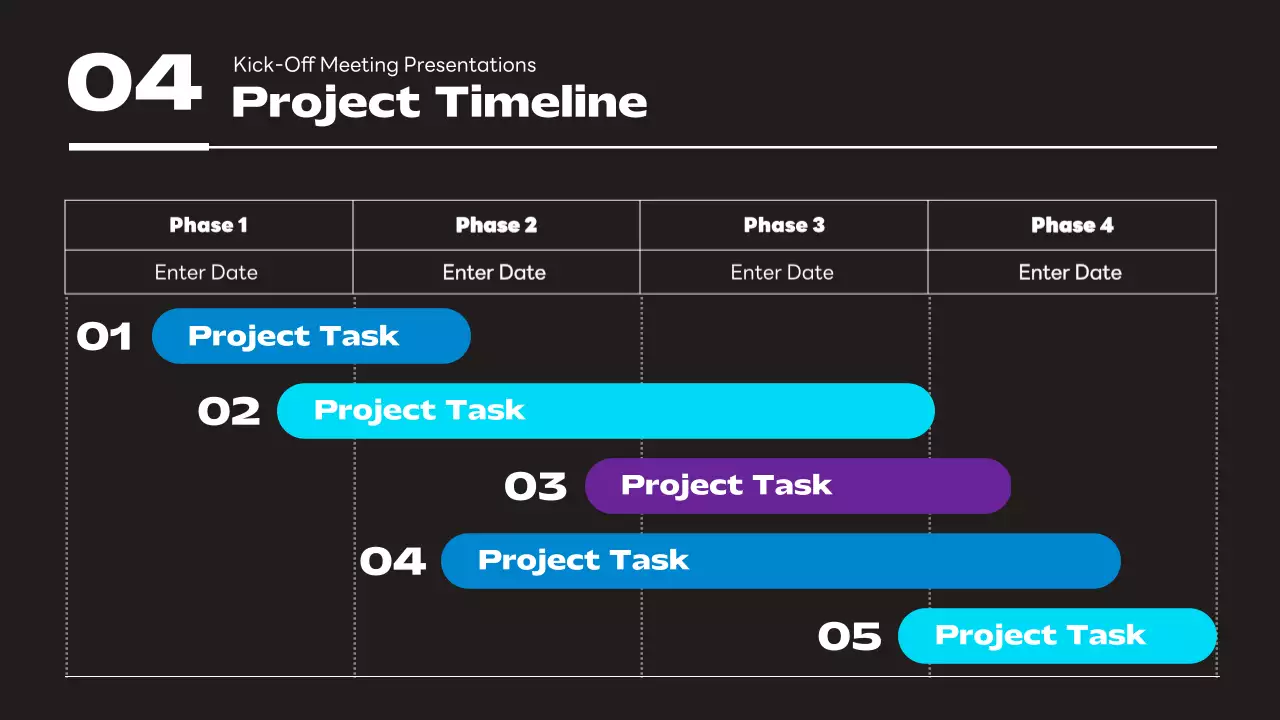 Black Modern Meeting Agenda Presentation