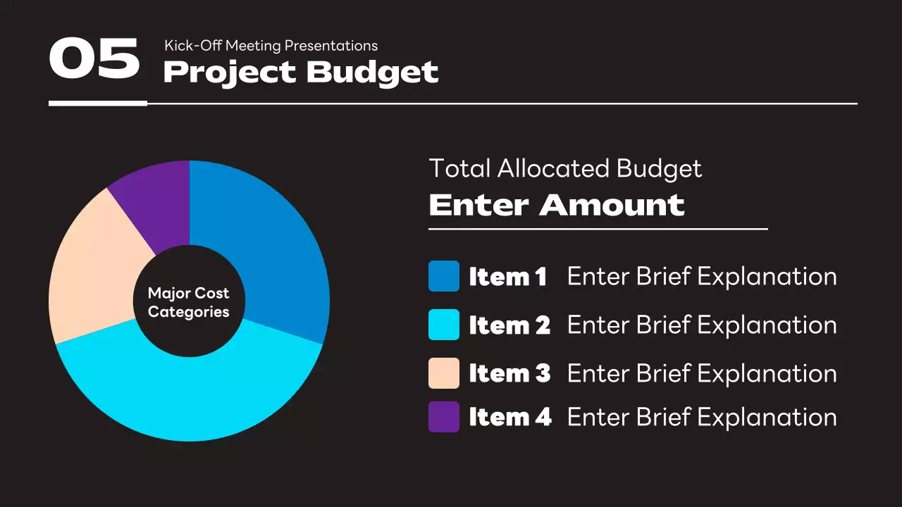 Black Modern Meeting Agenda Presentation