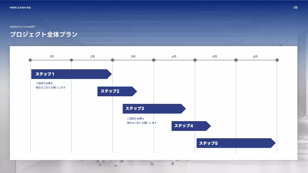 青 シンプル ビジネス マニュアル プレゼンテーション