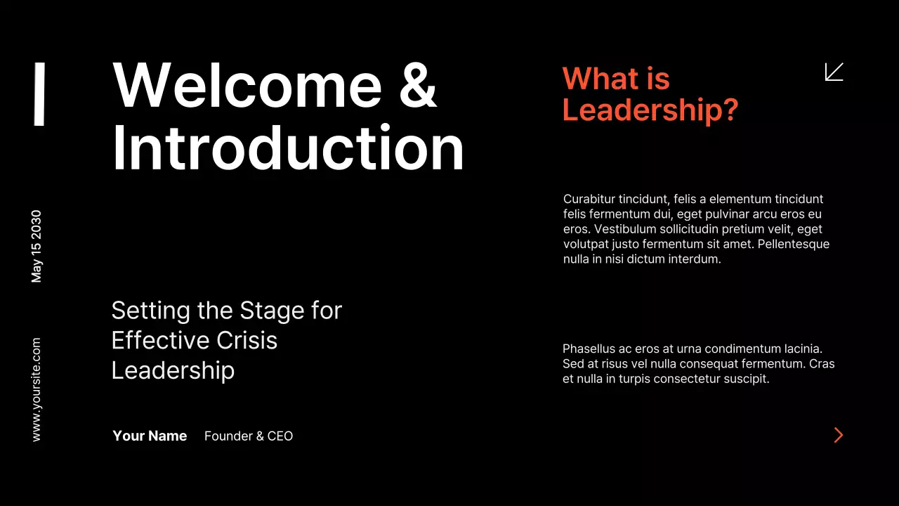 Orange Modern Business Guide Presentation