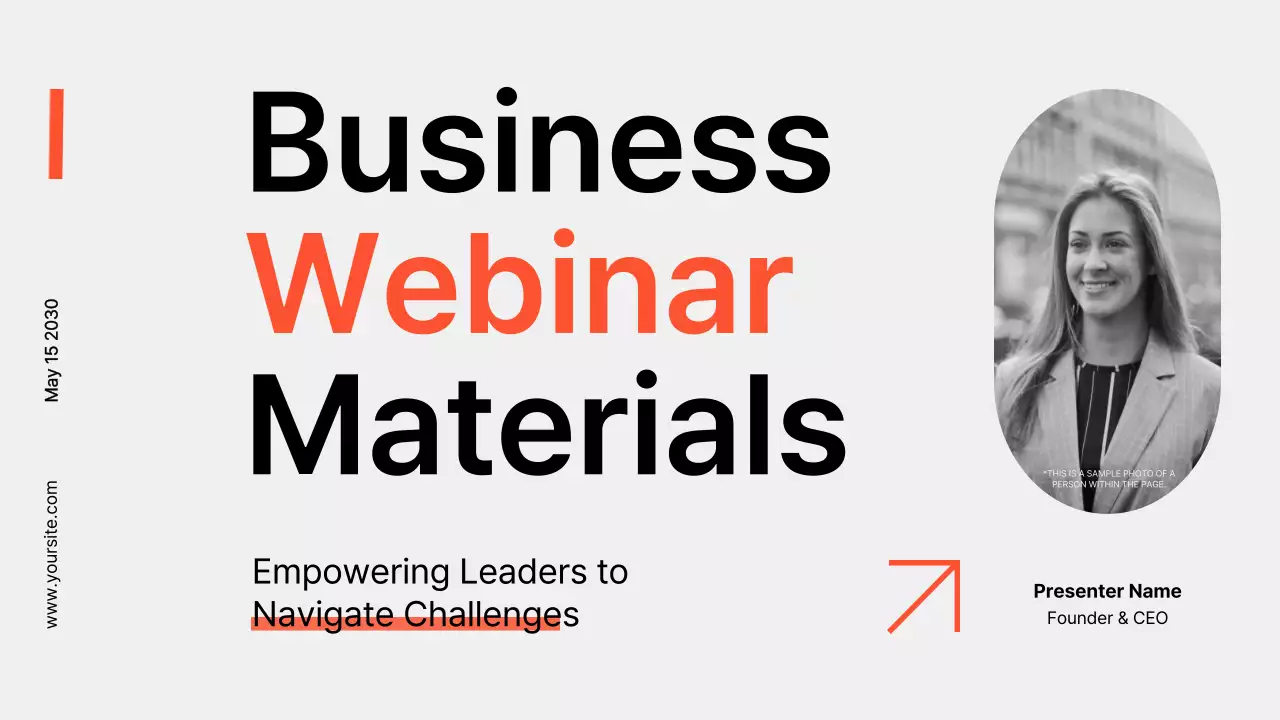 Orange Modern Business Guide Presentation