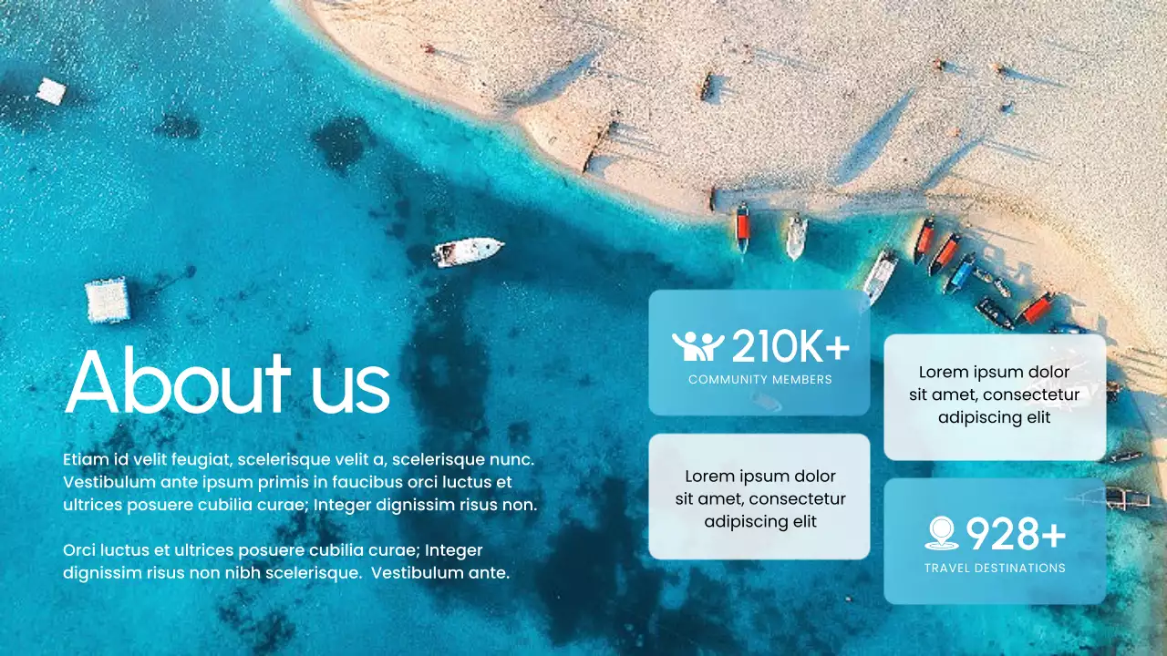 Blue Modern Travel Promotion Presentation