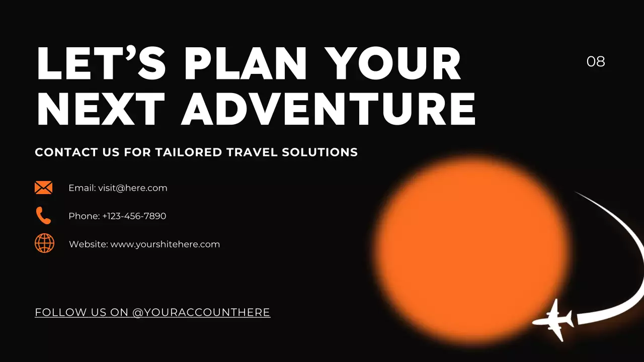 Black Travel Agency Promotion Presentation