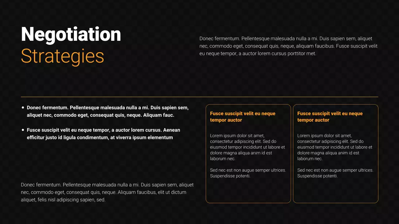 Black Modern Sales Performance Presentation