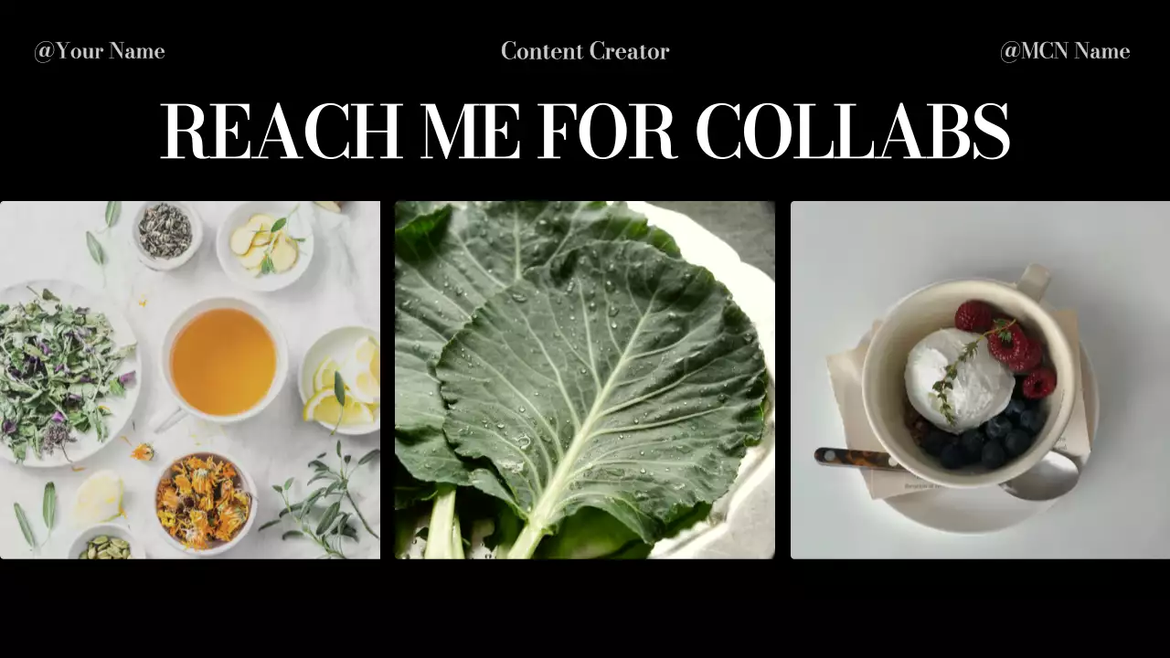 Black Modern Content Portfolio Presentation