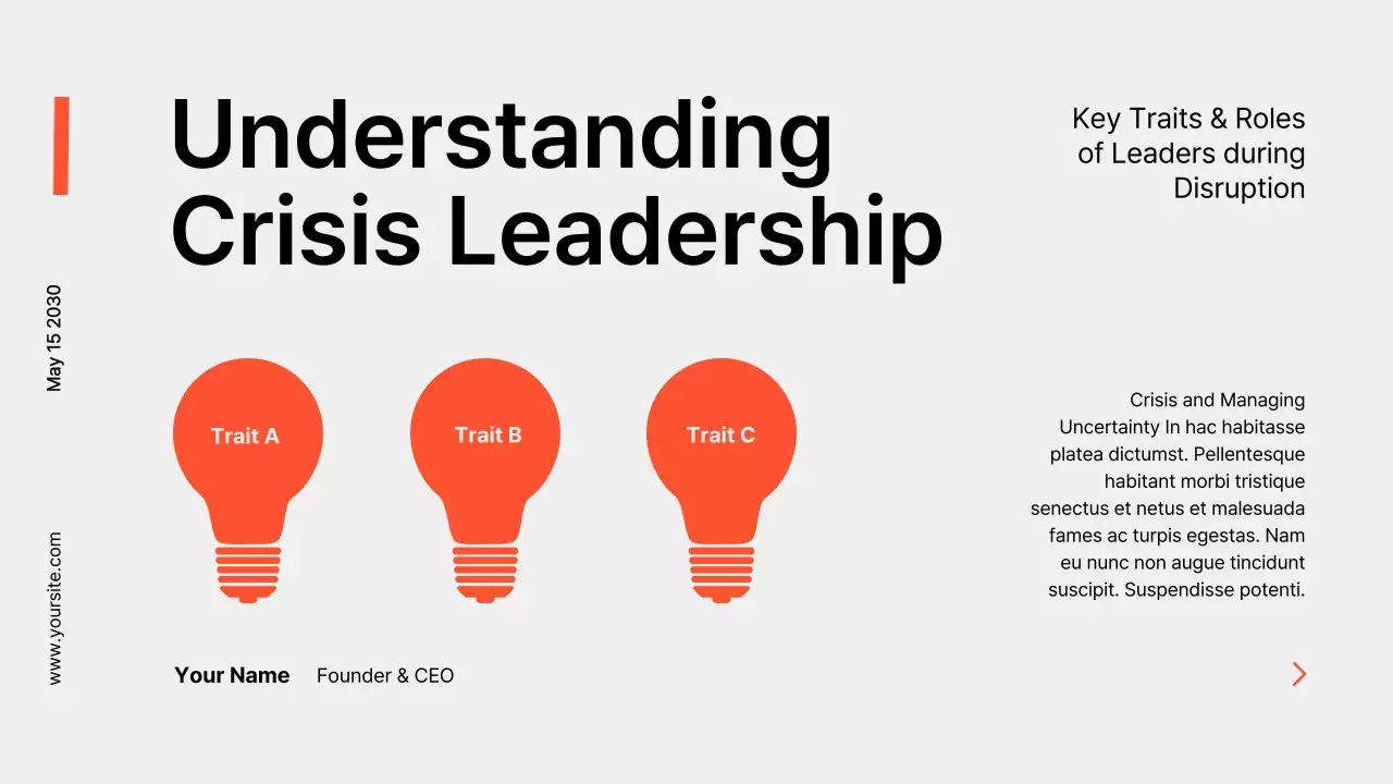 Orange Modern Business Guide Presentation