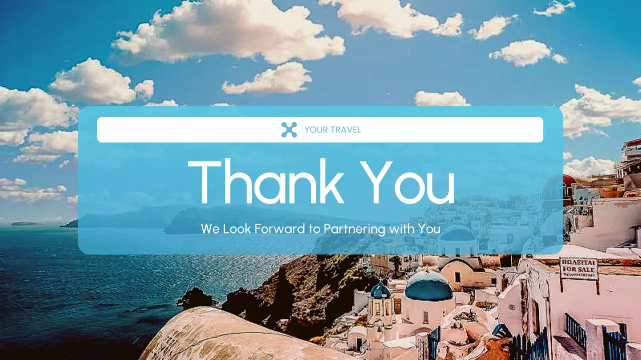 Blue Modern Travel Promotion Presentation