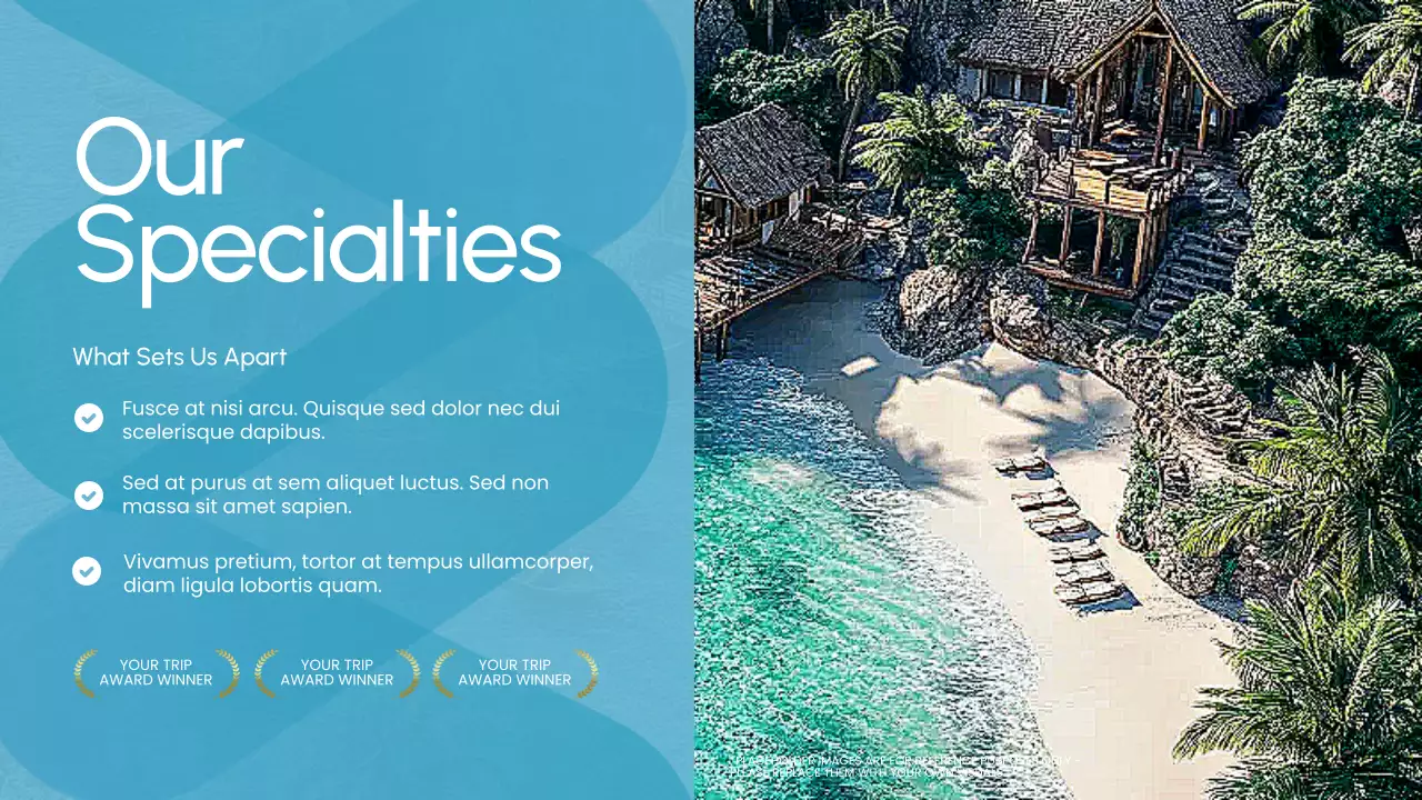 Blue Modern Travel Promotion Presentation