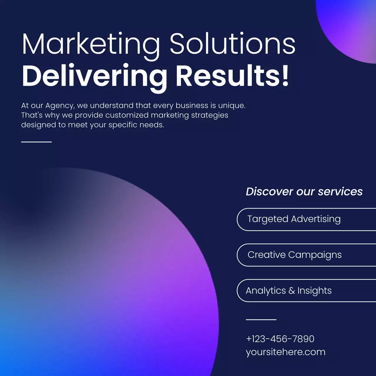 Blue Modern Marketing Promotion Social Media Post