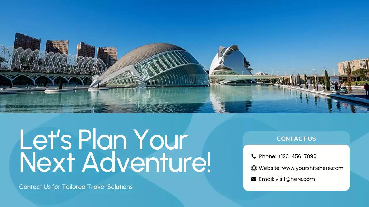 Blue Modern Travel Promotion Presentation