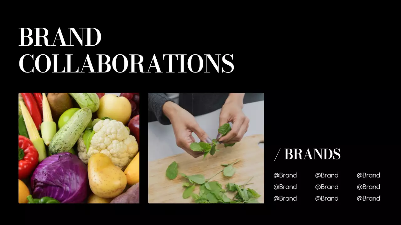 Black Modern Content Portfolio Presentation