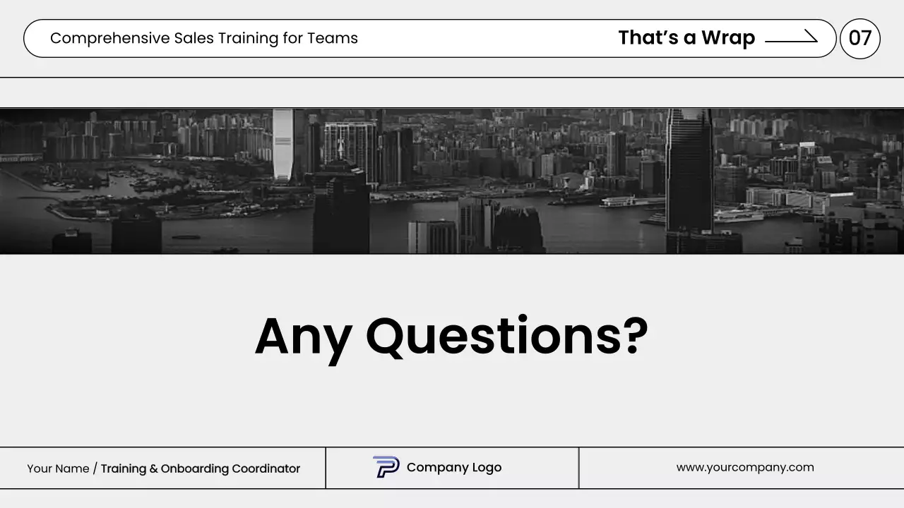 Blue Professional Sales Guide Presentation