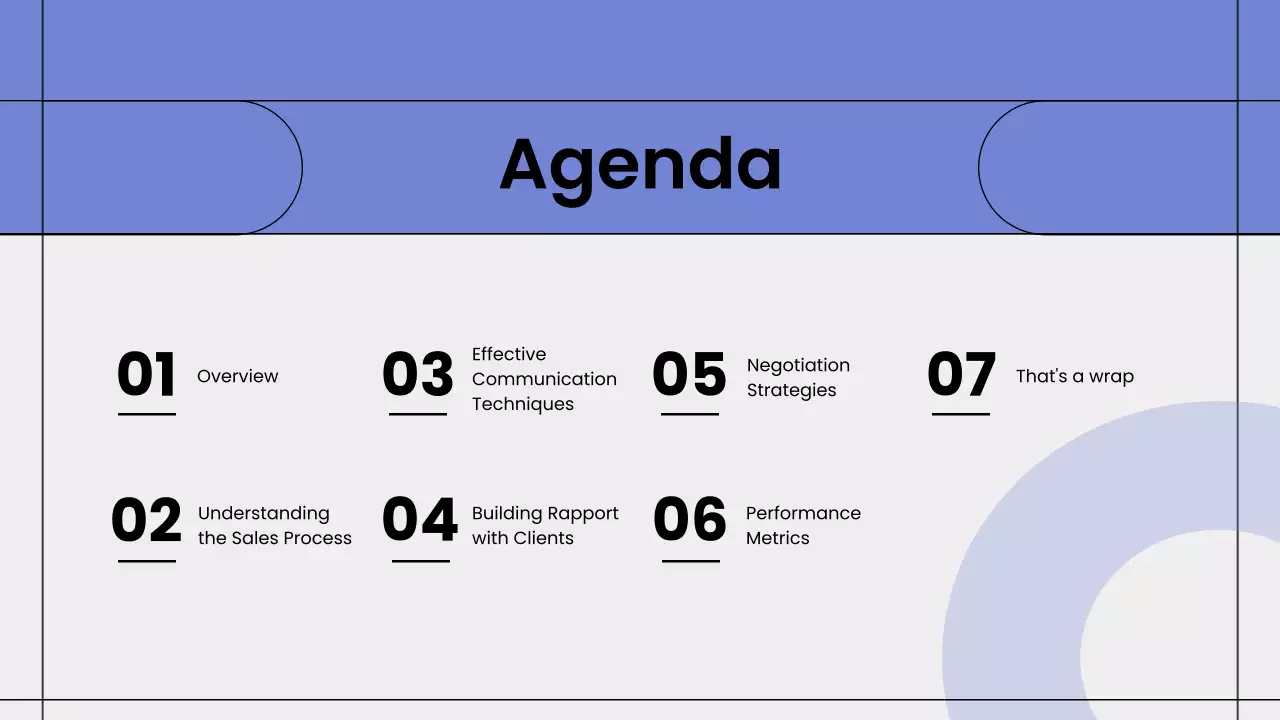 Blue Professional Sales Guide Presentation