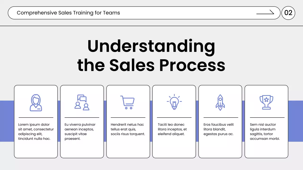 Blue Professional Sales Guide Presentation