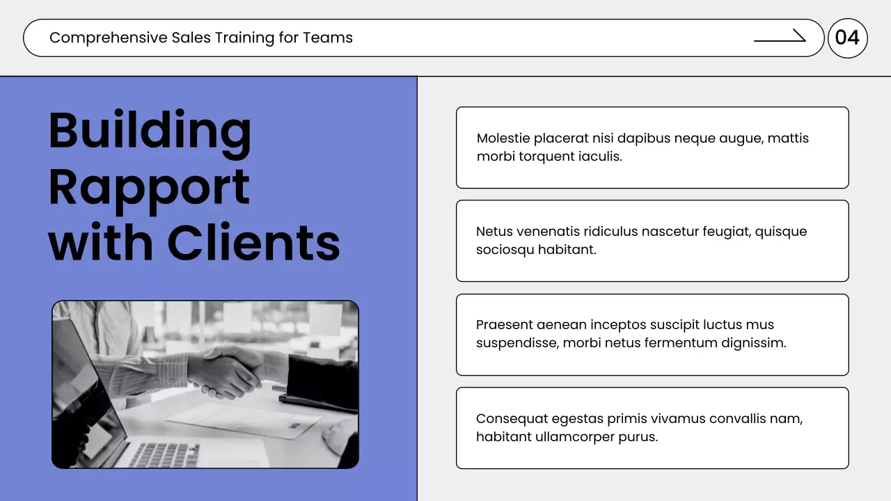 Blue Professional Sales Guide Presentation