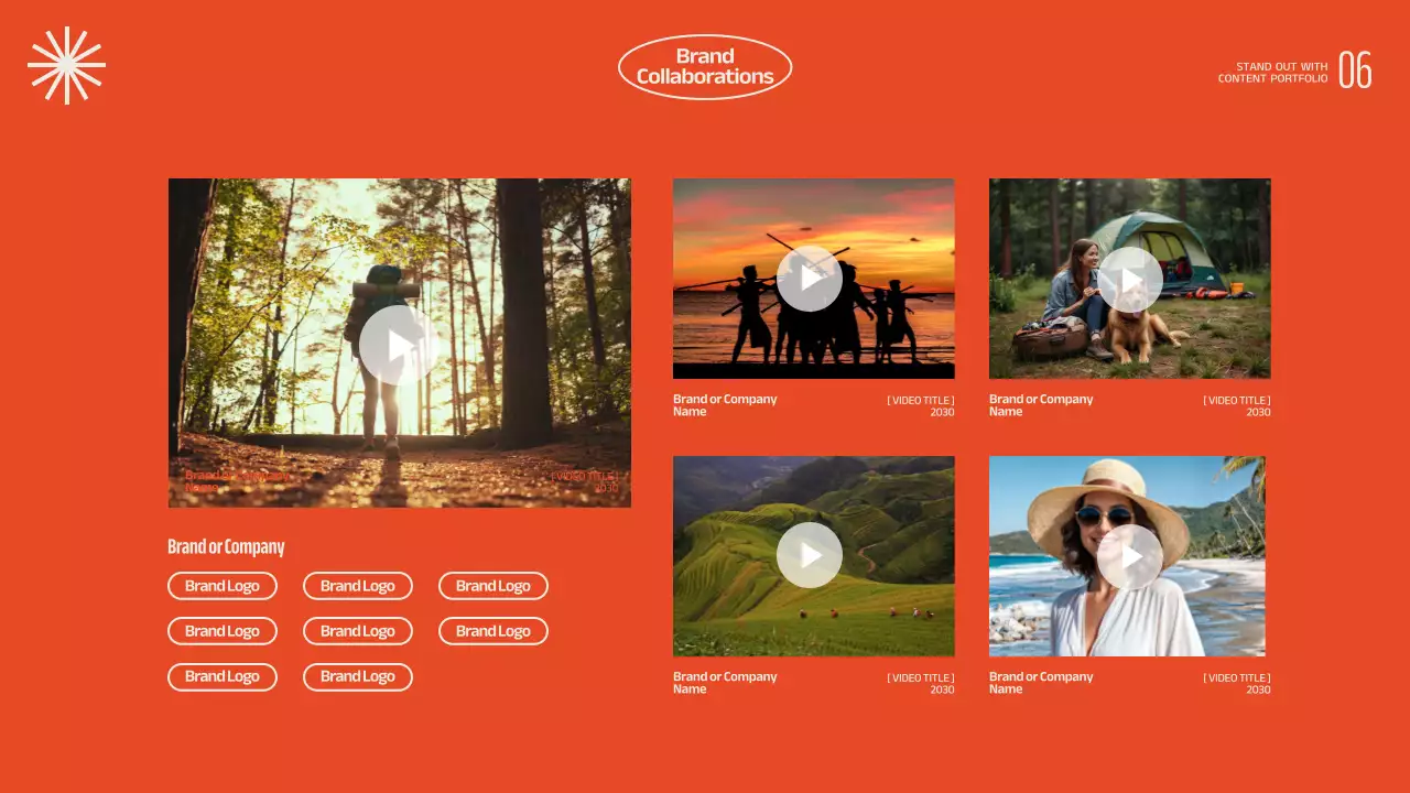 옐로우 모던 콘텐츠 포트폴리오 프레젠테이션