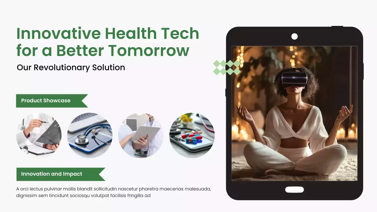 Green Modern Health Presentation