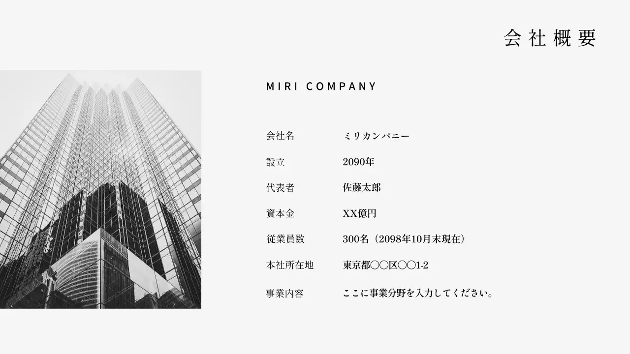 白 シンプル 会社 報告書 プレゼンテーション