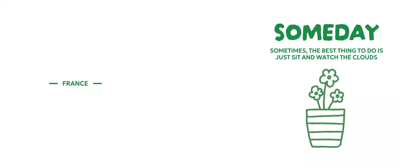 꽃 일러스트가 있는 심플한 문구