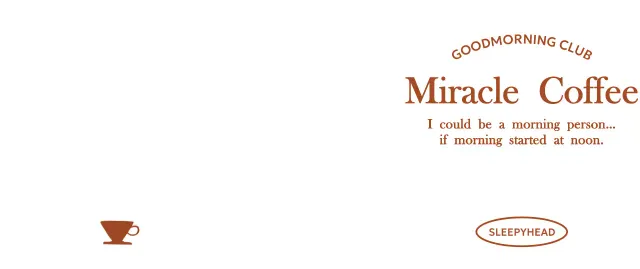 Elegant typographic coffee stationery