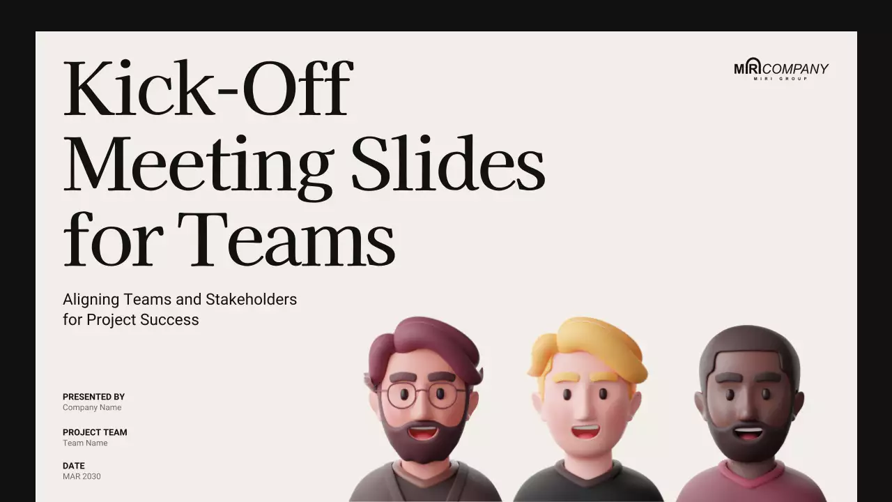 Beige Clean Project Presentation